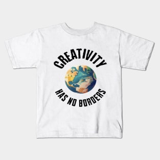 Creativity Has No Borders Kids T-Shirt